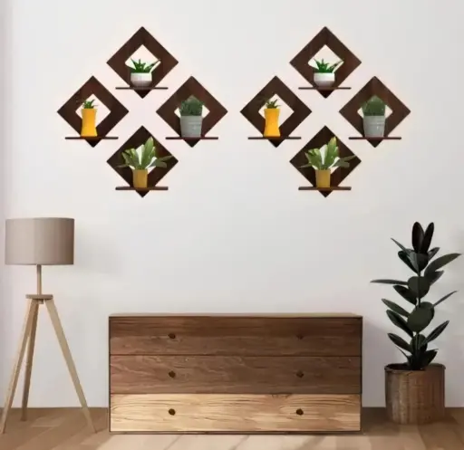 8 piece wooden wall decarative items